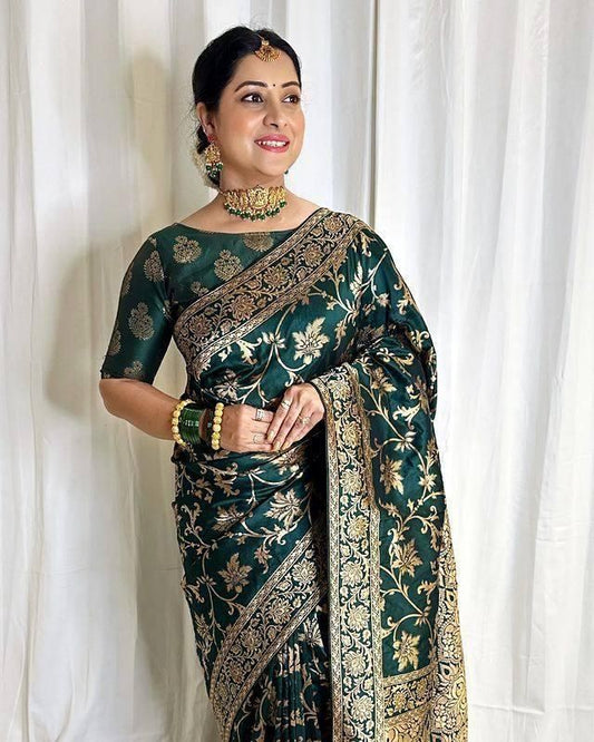 Women's Wedding Special Jacquard Saree