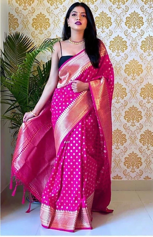 Women's Wedding Special Jacquard Saree